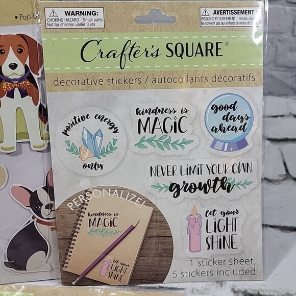 Crafters Square Scrapbooking Stickers Lot of 3 Packages Assorted - Picture 2 of 5